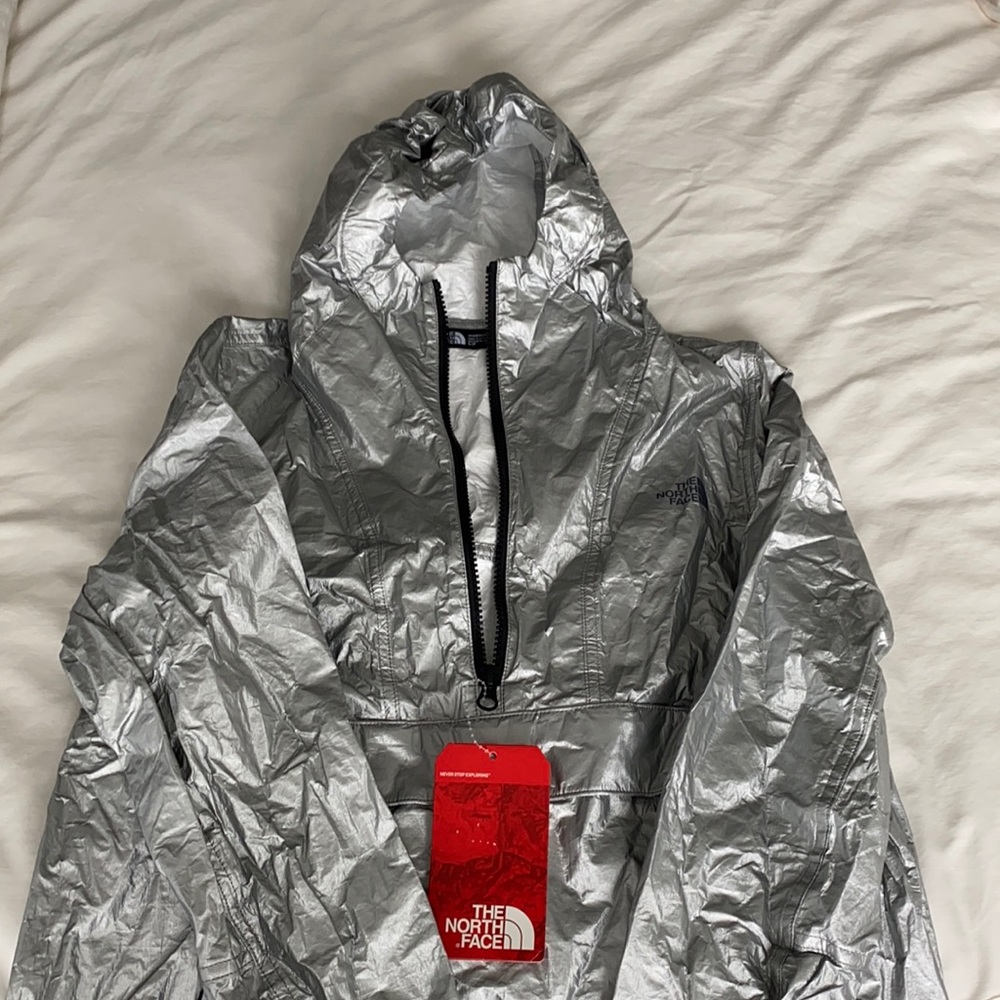 North Face Silver Quarter Zip Jacket
